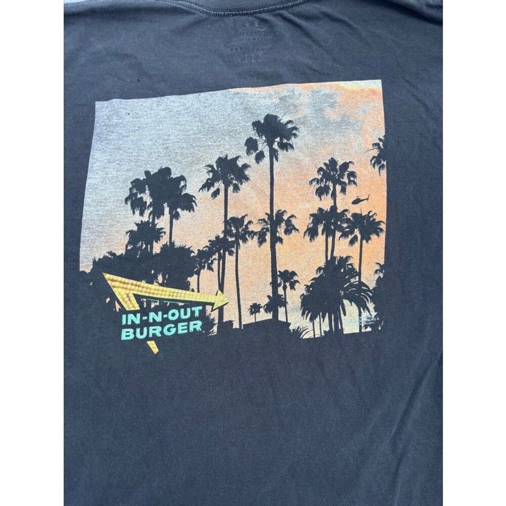 In-N-Out Burger Men's Black T-Shirt - Size XXL Vintage Style